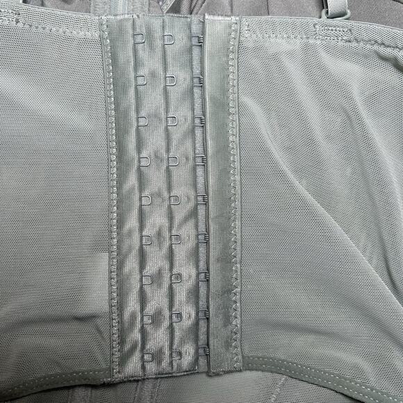 Garage Chrishell Lace‎ Mesh Bustier Size XS Floral Lace Detail Stretchy Cropped - Picture 6 of 7